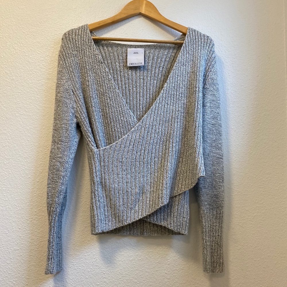 C/MEO Collective Evolution Crossover Grey Sweater